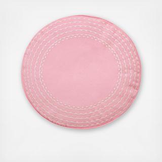 Palm Court Round Embellished Pillow