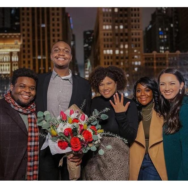 I was SO surprised that my siblings were present at my engagement!