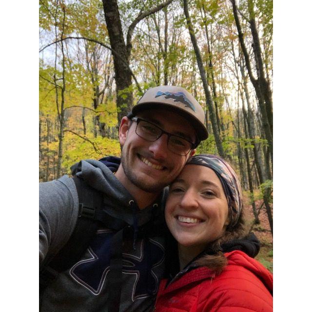 Our first date - hiking in the Porcupine Mountains :)