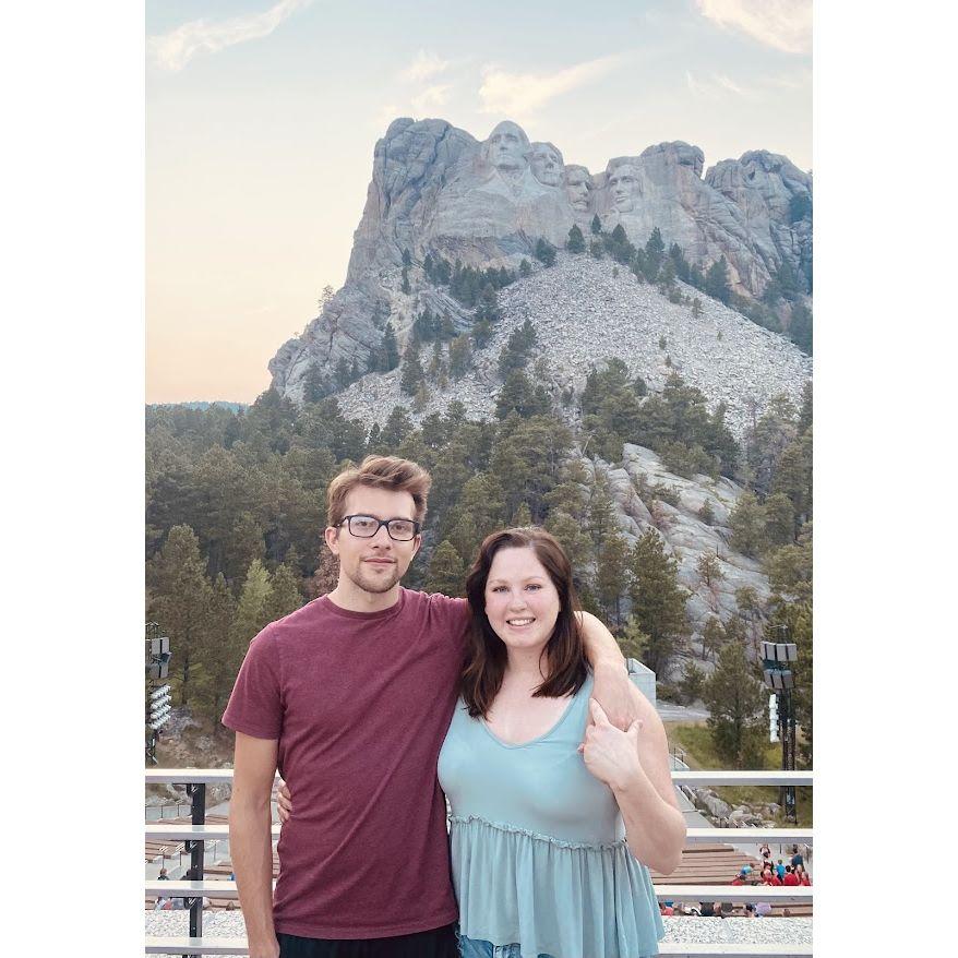 Mount Rushmore! It was HOT and we were traveling with my family in an RV.