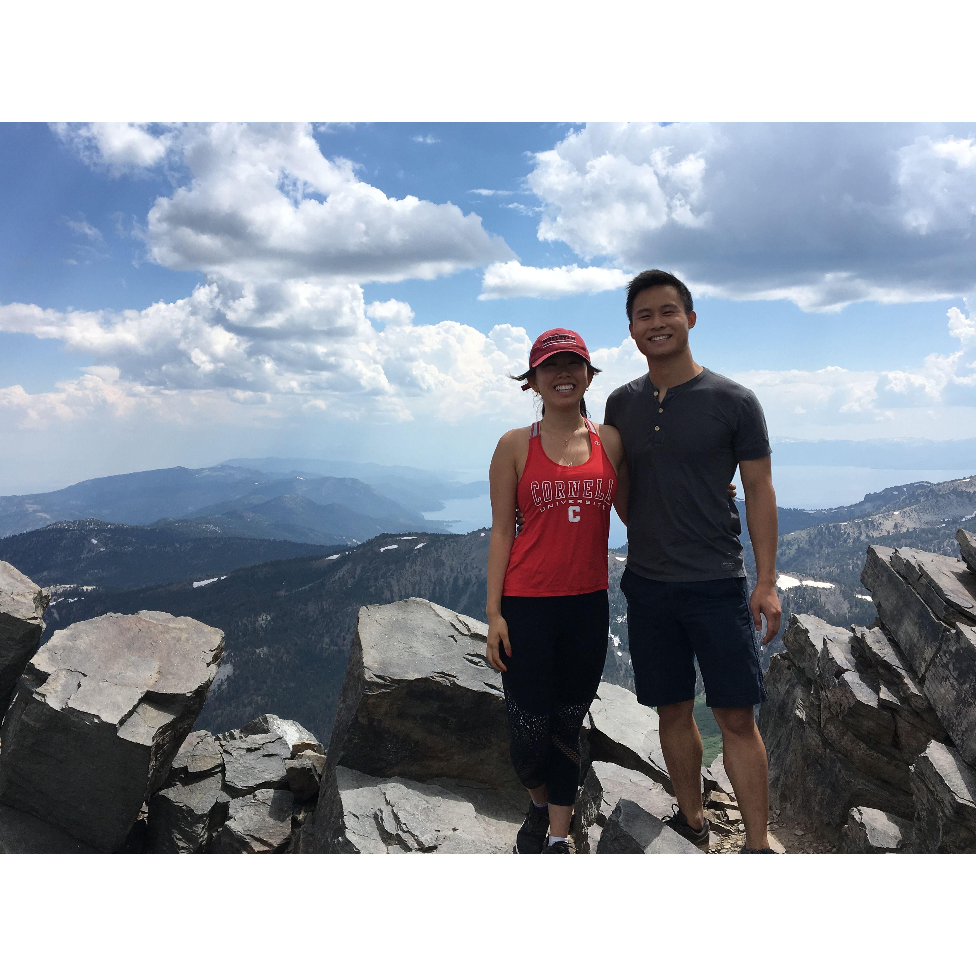 Mount Rose near Lake Tahoe 2017 - We were cheesing so hard because the old man taking our picture didnt know how to use a phone - bless him