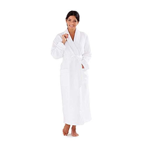 Boca Terry Womens Robe, Luxury Microfiber Bathrobe, Medium, Large, XXL and XXXXL
