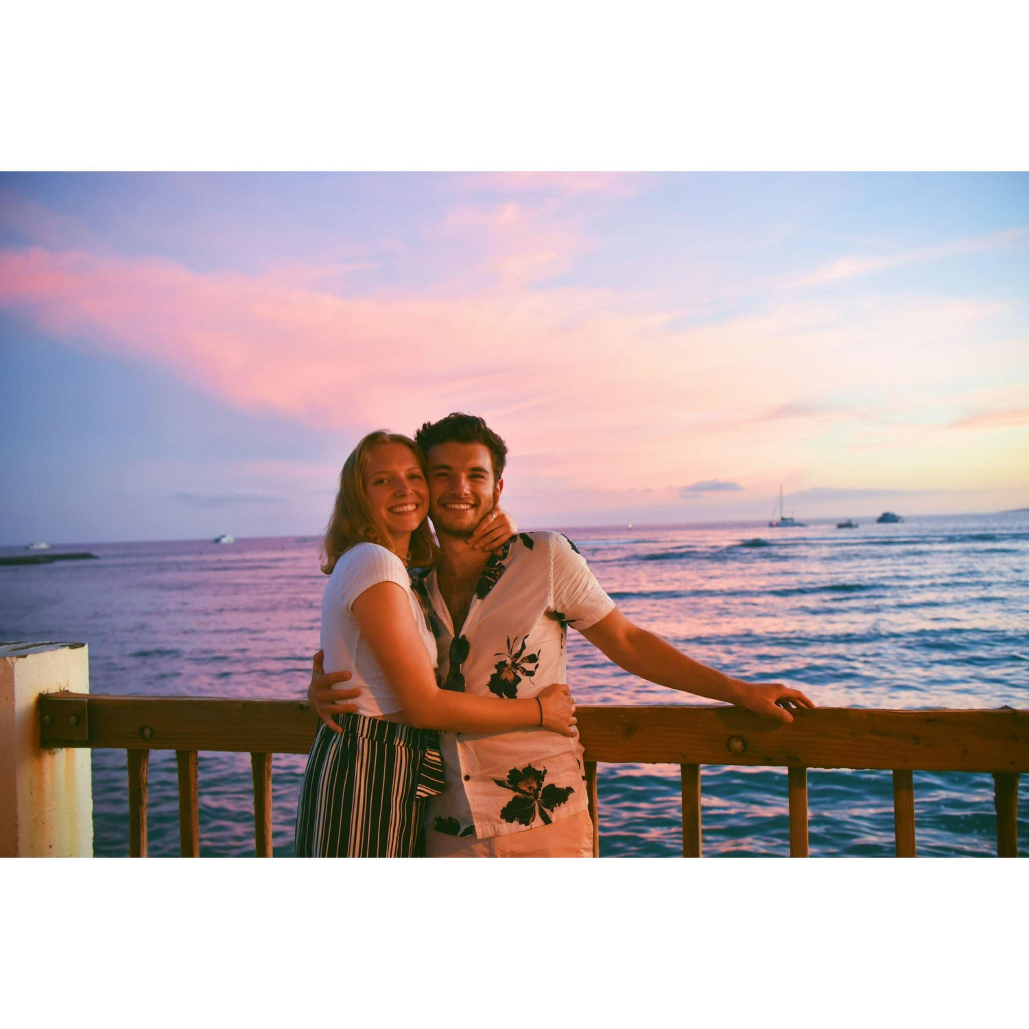 Gorgeous sunset after Mitchell's 21st birthday dinner!