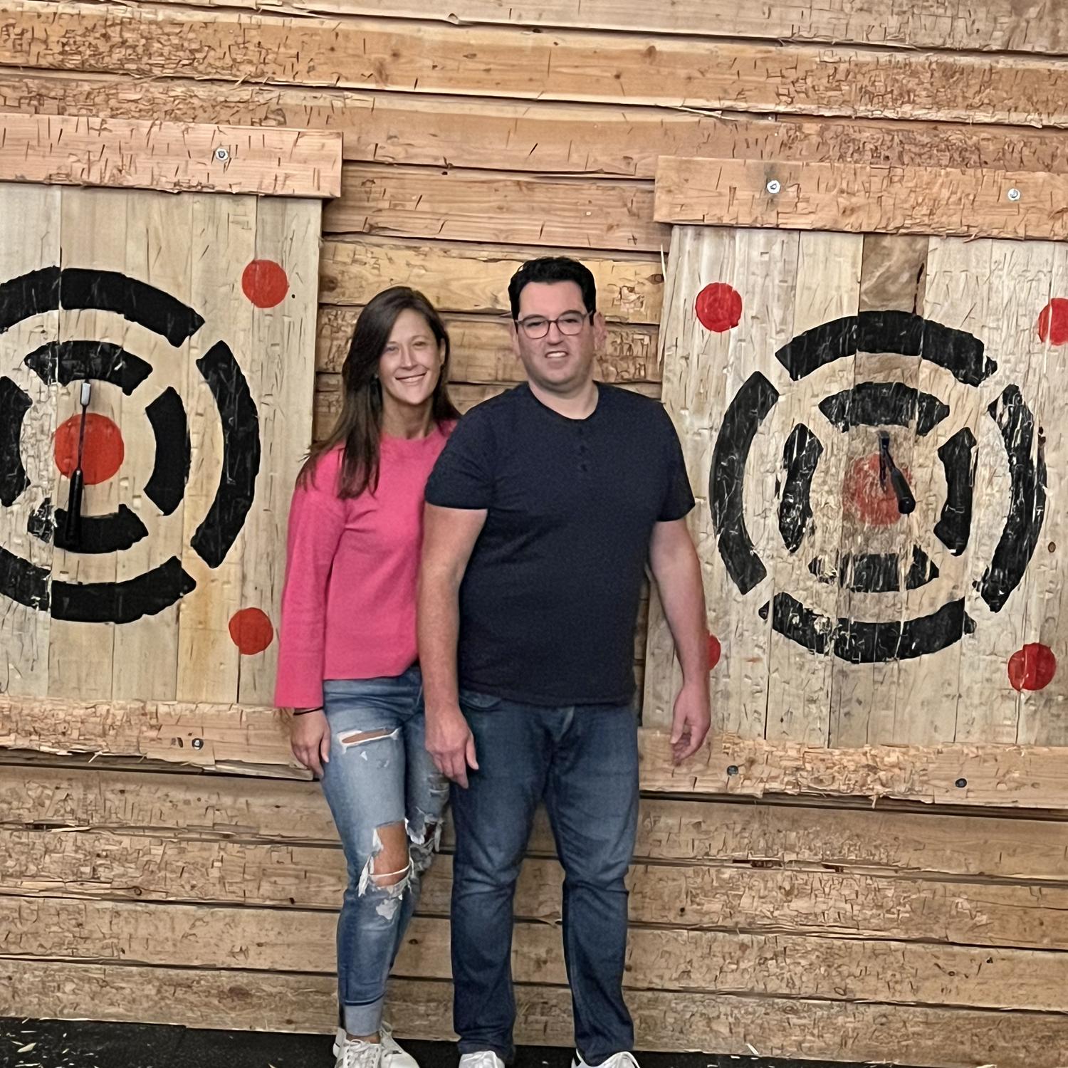 We already knew Rob had good aim when he landed Alyssa.