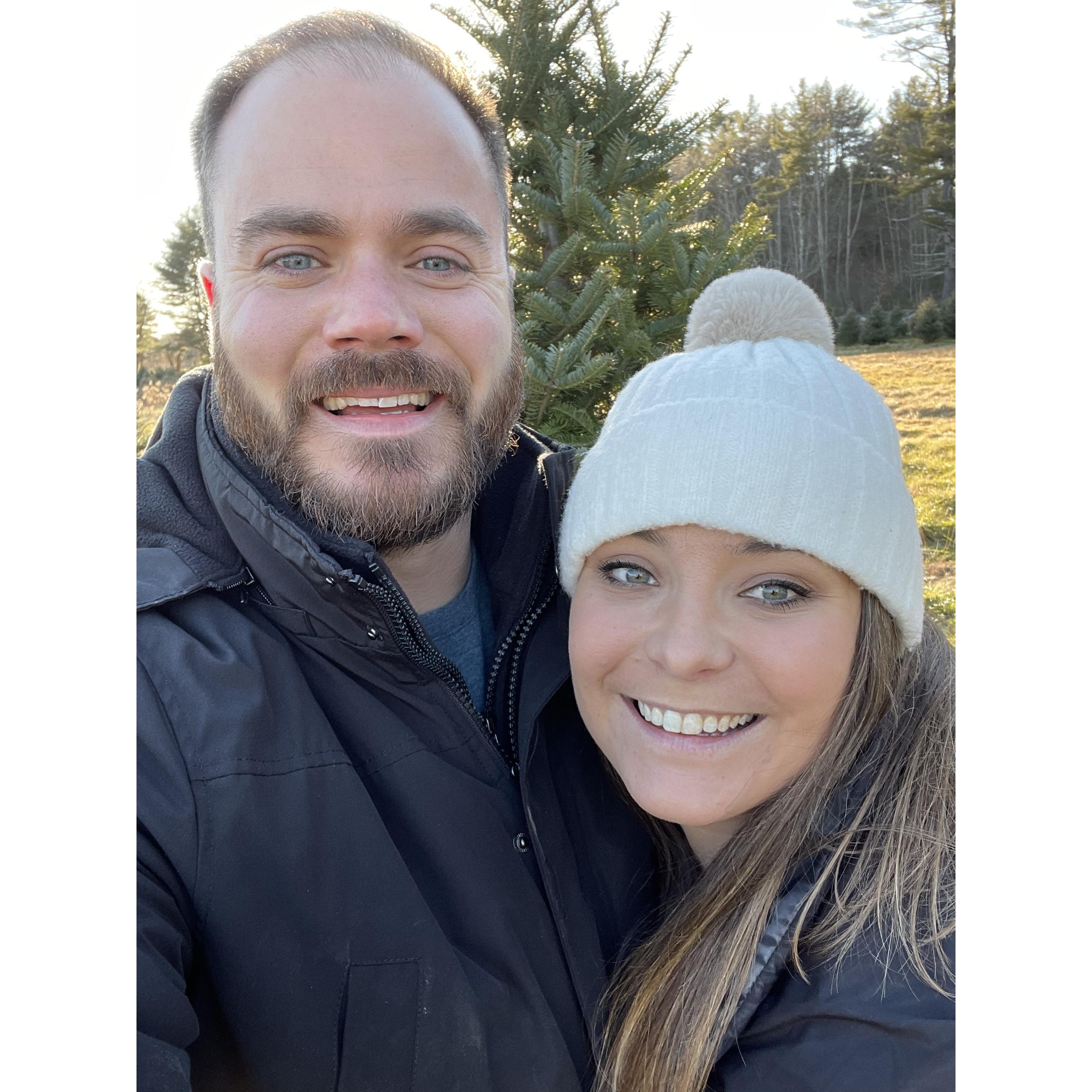 Cut down our first tree together!