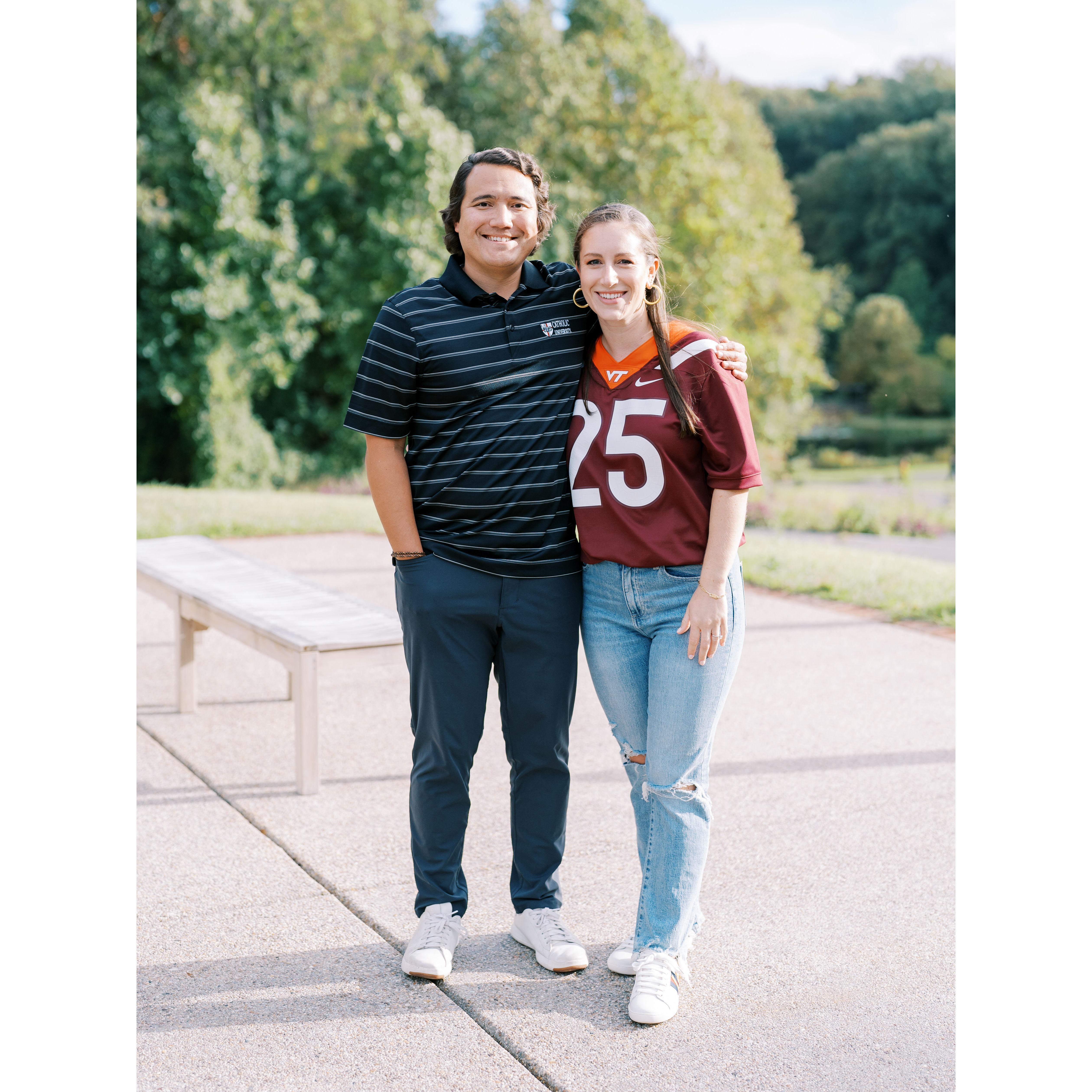We had to represent our school spirit for a few photos. Go Cards! Go Hokies!
