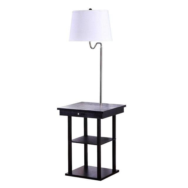 Brightech Madison 56" LED Table and Lamp Combo with USB Port and Outlet