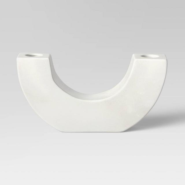 Marble U Shaped Candleholder - Threshold™