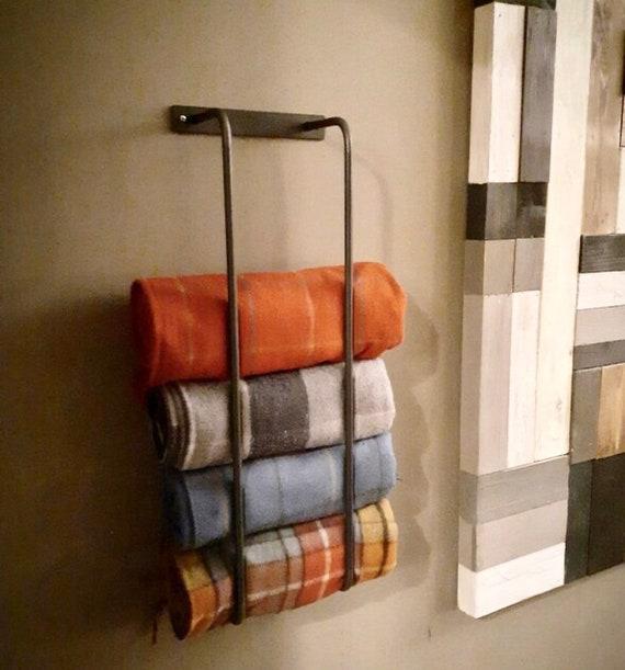 Wall Mounted Blanket Holder, Blanket Rack, Blanket Ladder, Blanket Storage, Living Room Decor, Living Room Storage, Bedroom Decor