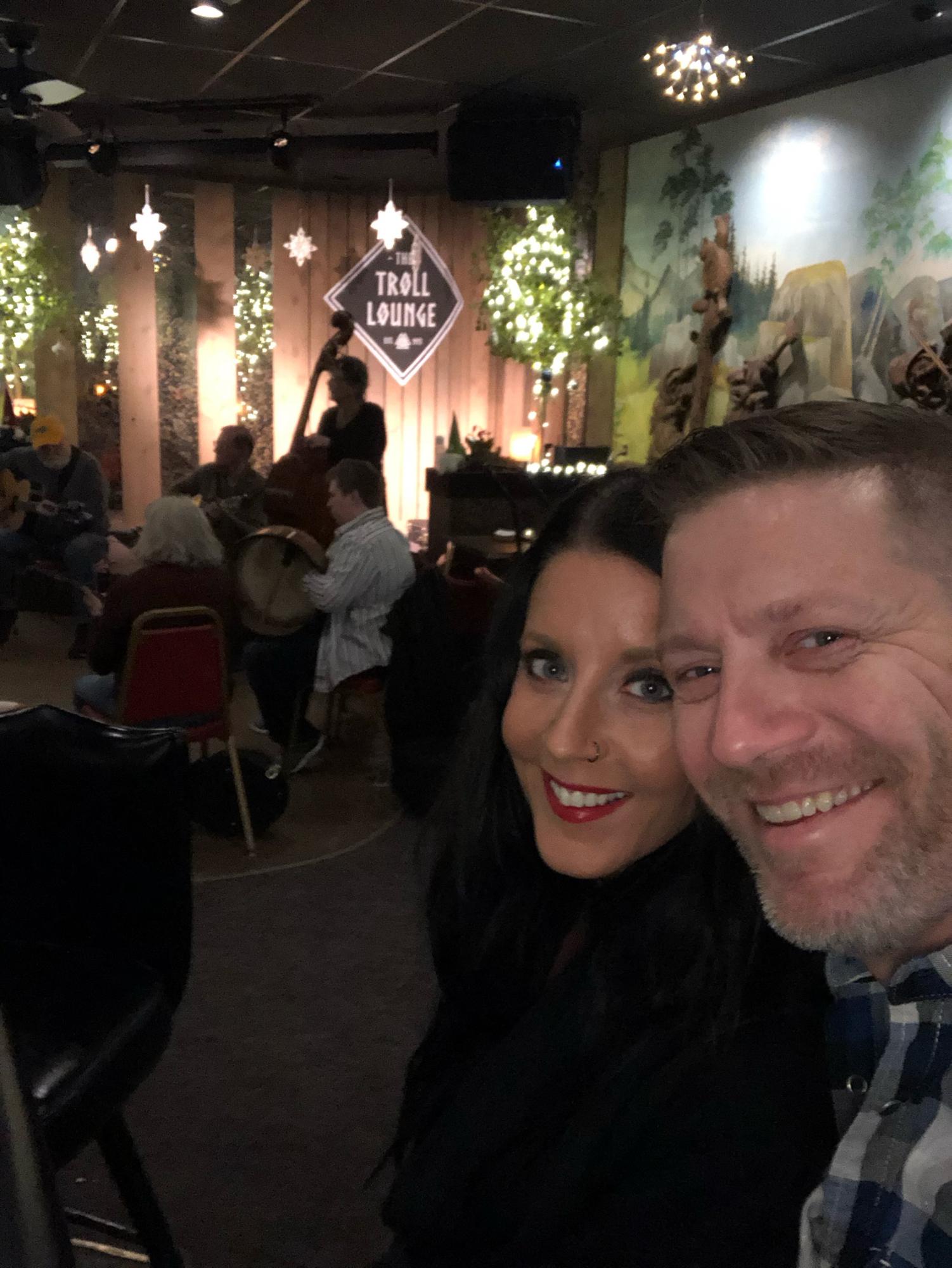 Their first night at The Troll Lounge for Bluegrass Music!