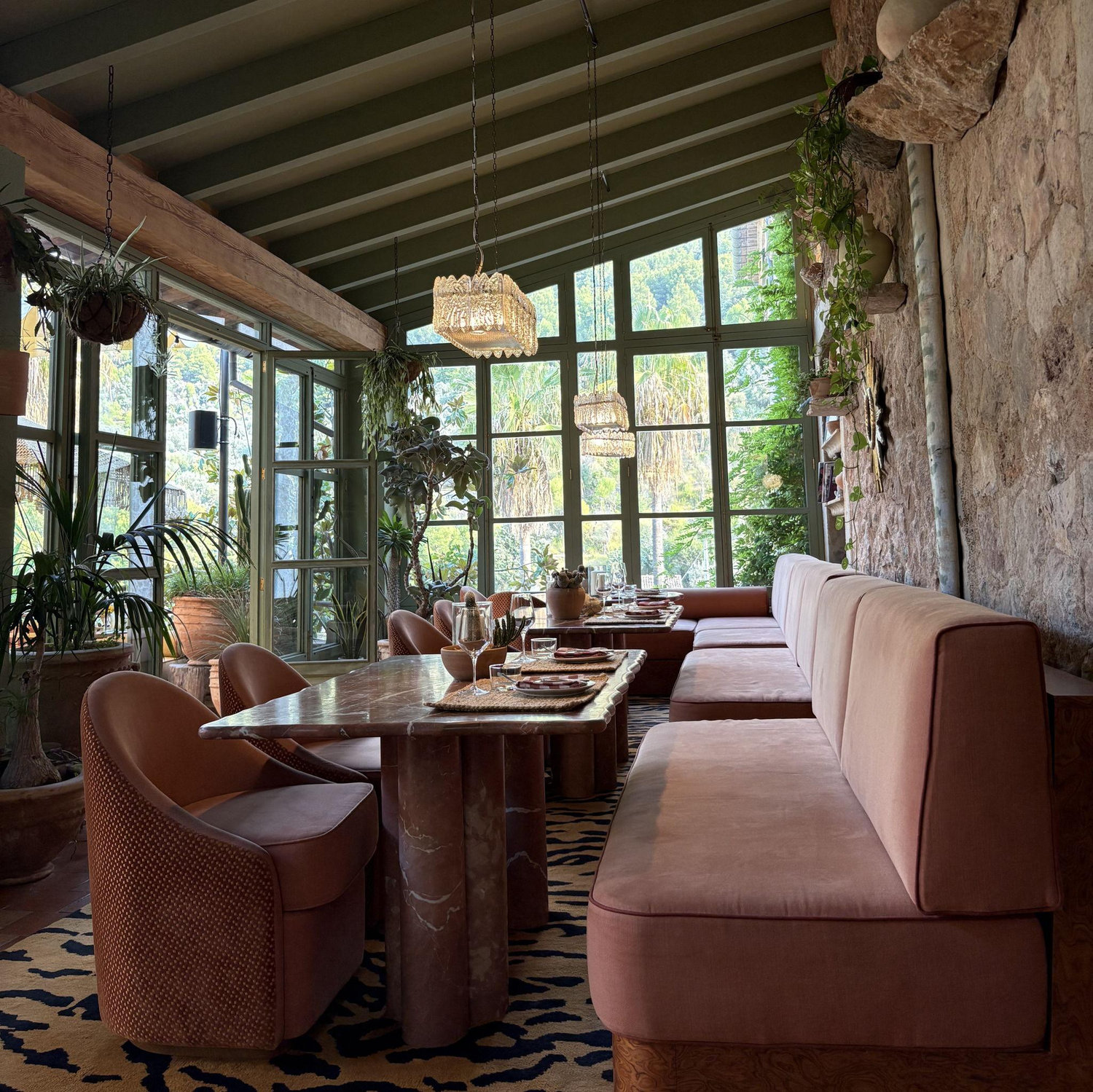 Dinner inside Hotel Corazon, Deià