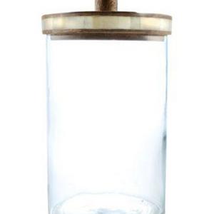 Thirstystone Medium Glass Jar with Wood Lid