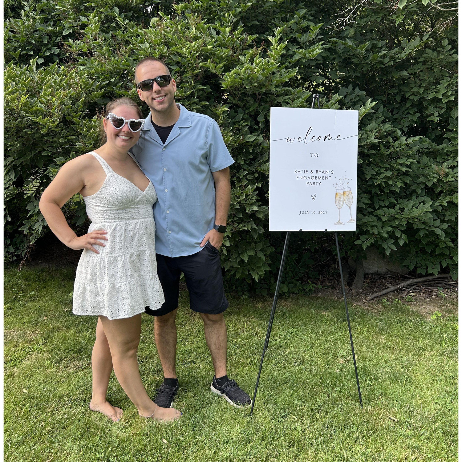 Engagement party with family & friends. July 2025