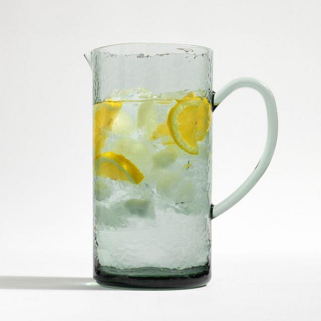 Hammered Outdoor Pitcher - Mist Blue