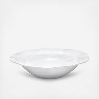 Ruffle Round Shallow Melamine Serving Bowl