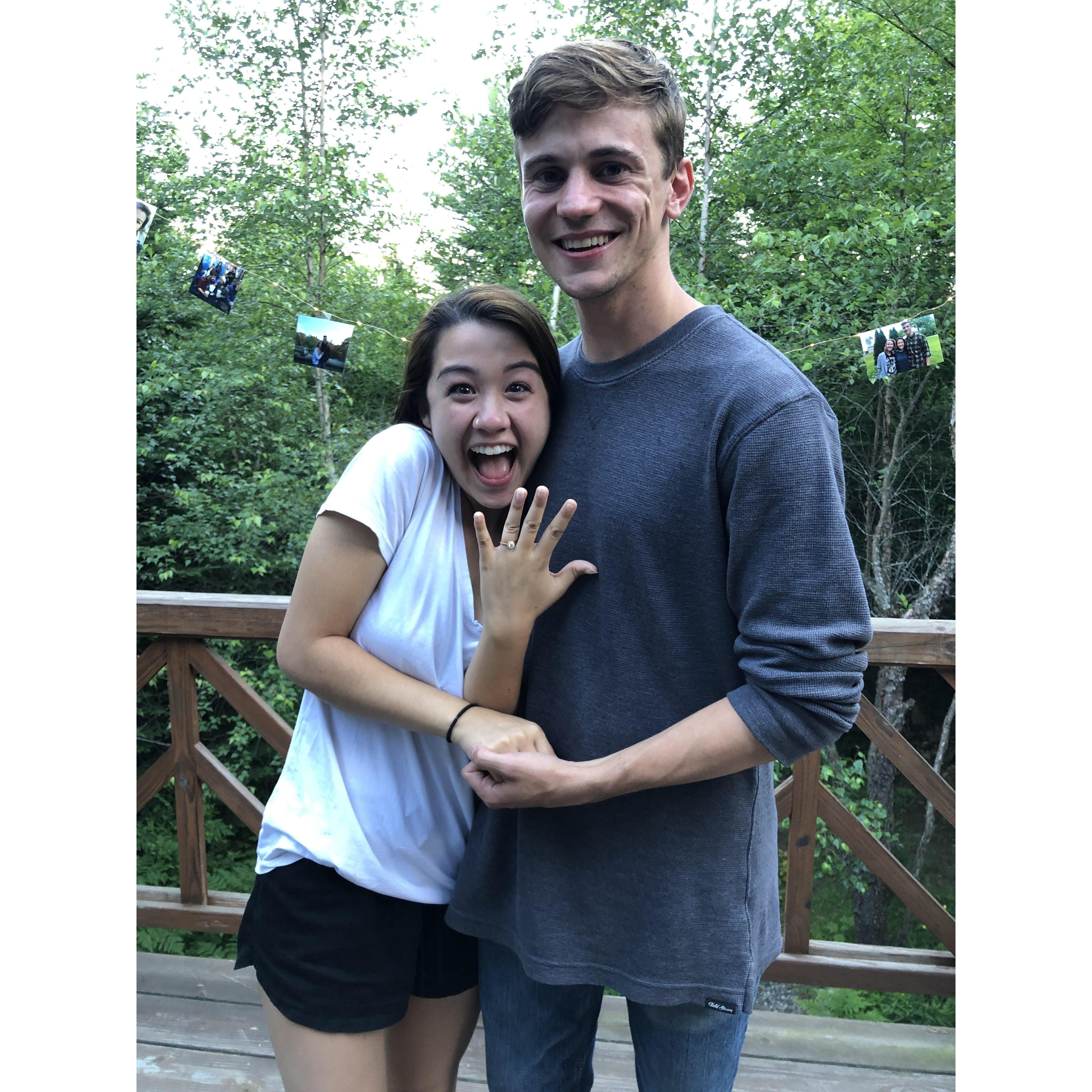 The happy engaged couple!!