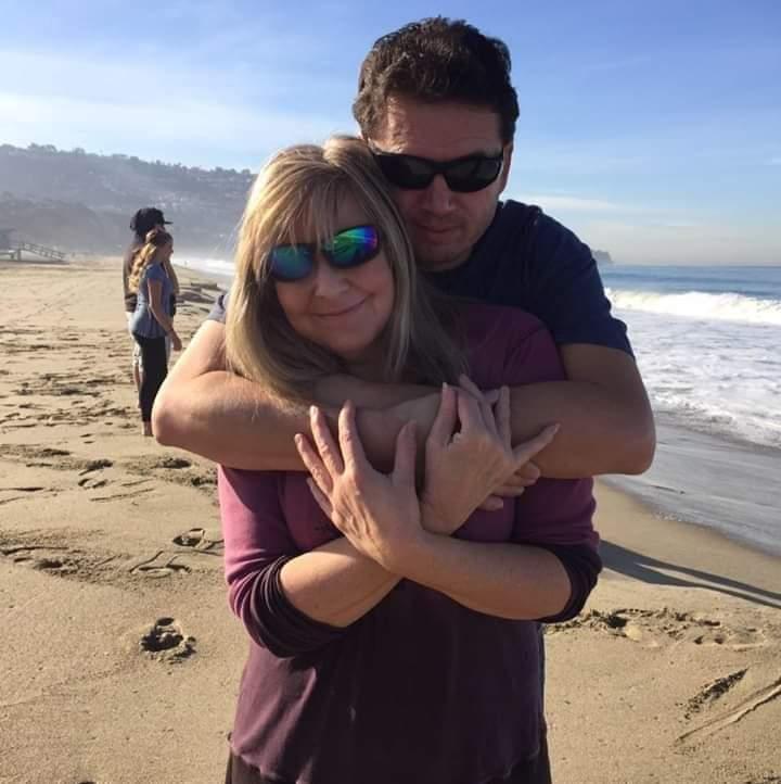 Down at the beach in Redondo for the paddle out for Randy Ruby