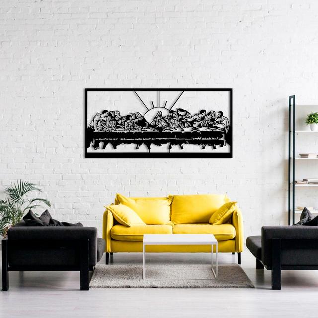 Jesus Last Supper Metal Wall Decor; Christian Metal Gift, Religious Decor; Leonardo Da Vinci Artwork - Home Wall Art; Metal Wall Decoration