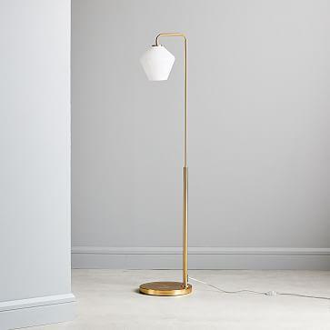 Sculptural Glass Geo Floor Lamp