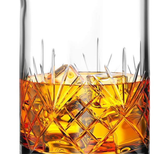 MOFADO Crystal Cocktail Mixing Glass - 24oz 710ml - Thick Weighted Bottom - Premium Seamless Design - Professional Quality