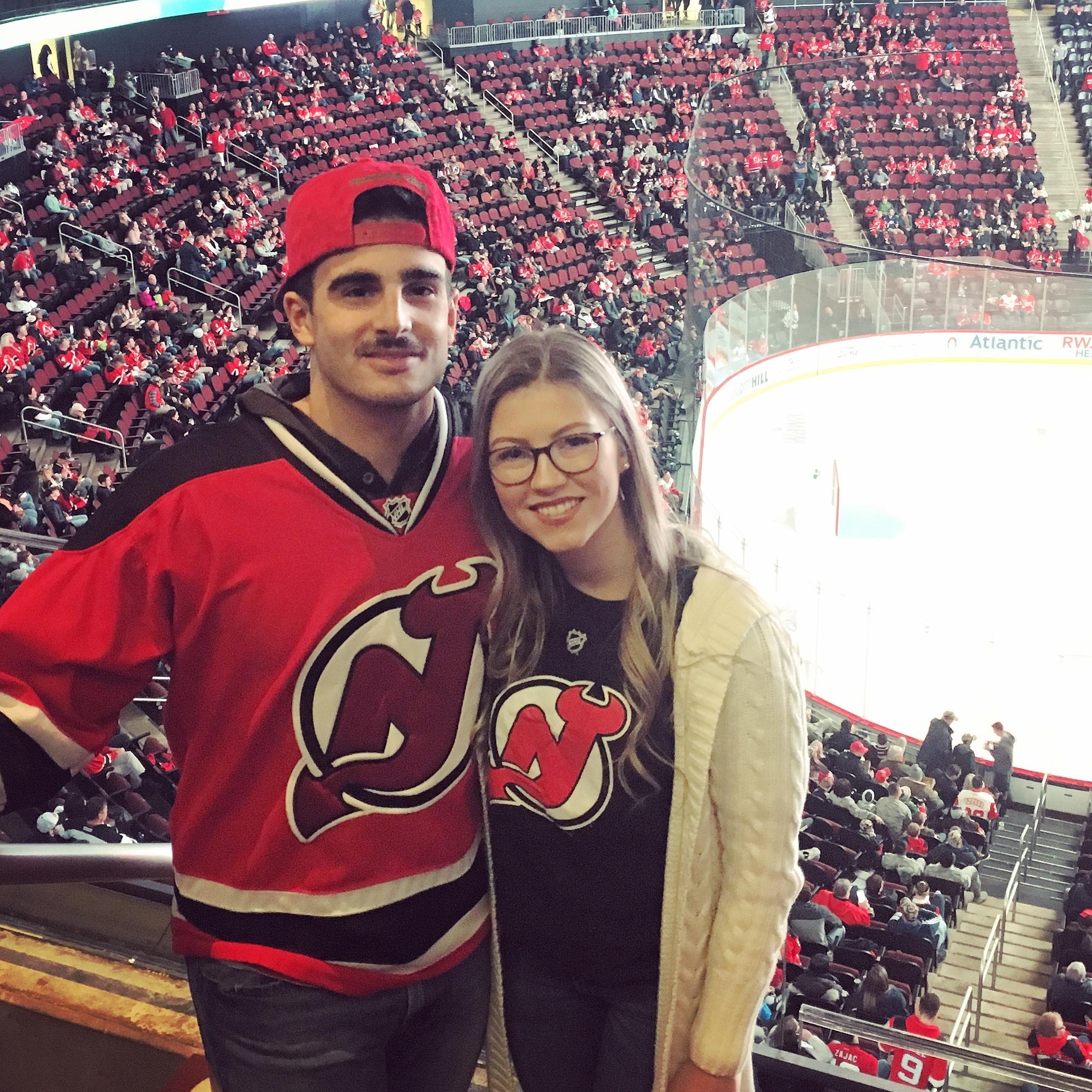 Our first Devils game together