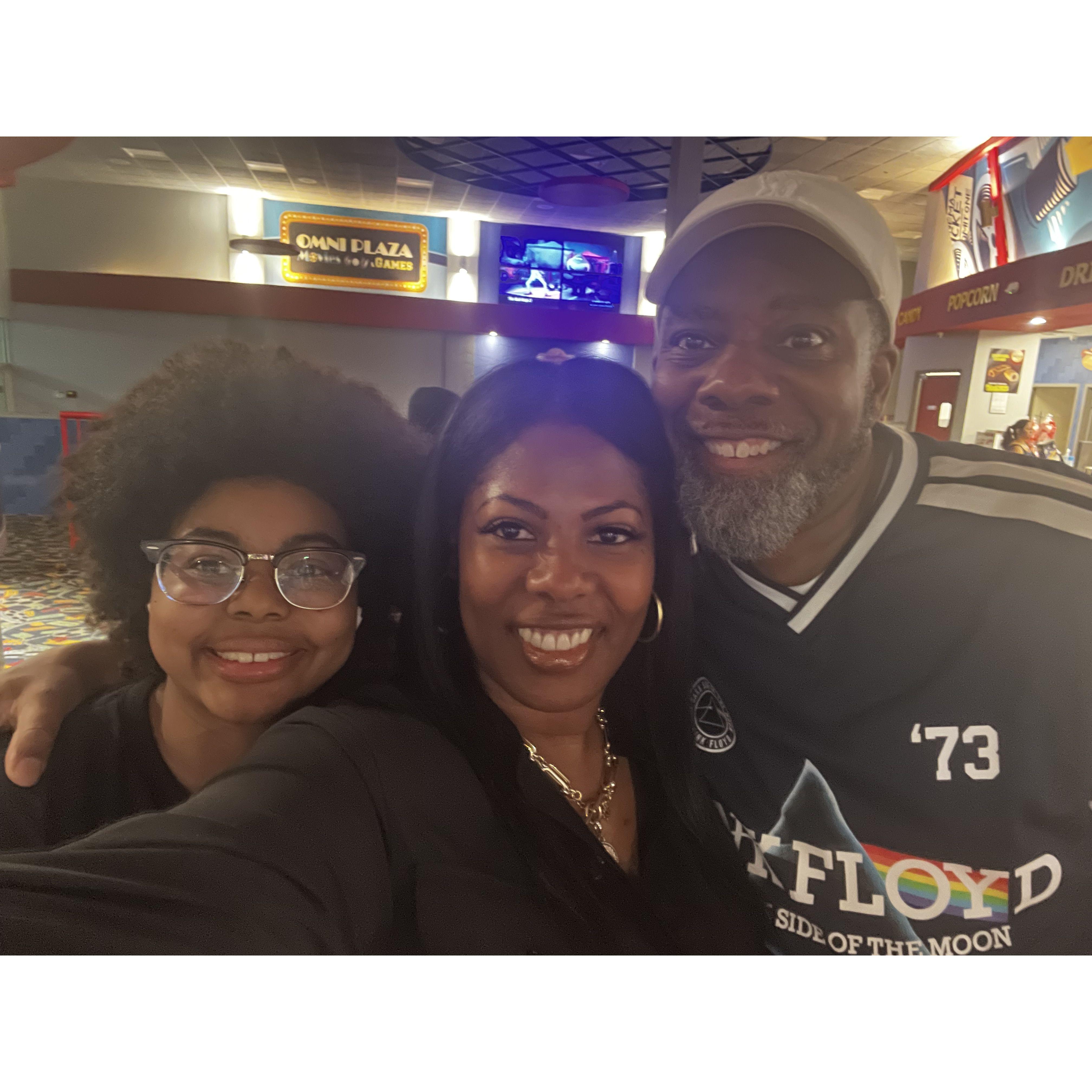 Movie night with Kameryn!