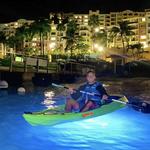 Illuminated Night Kayak from Marriott Frenchman's Cove Dock, US Virgin Islands