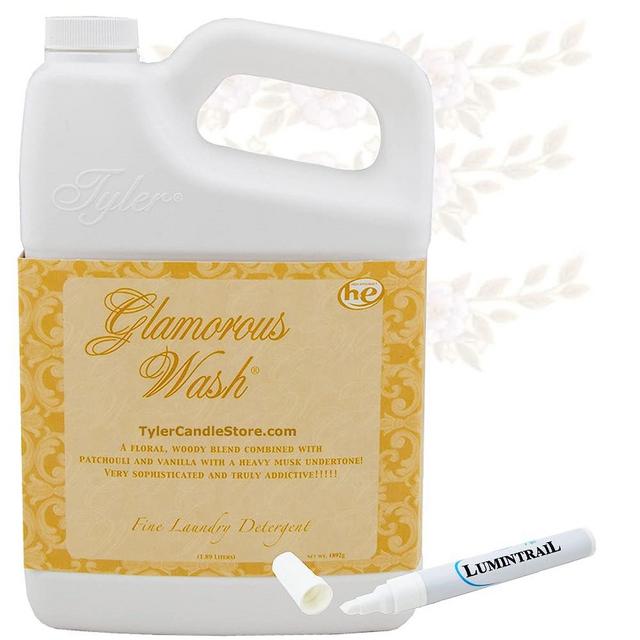 Lumintrail Tyler Candle Company Glamorous Wash Diva Fine Laundry Detergent with Stain Remover Pen - Liquid Detergent Designed for Clothing - Hand and Machine Washable - 32oz (Diva)