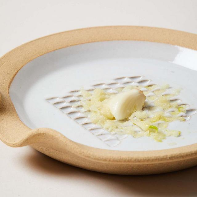 Silo Garlic Grater American Mined Clay And Glaze White Grater