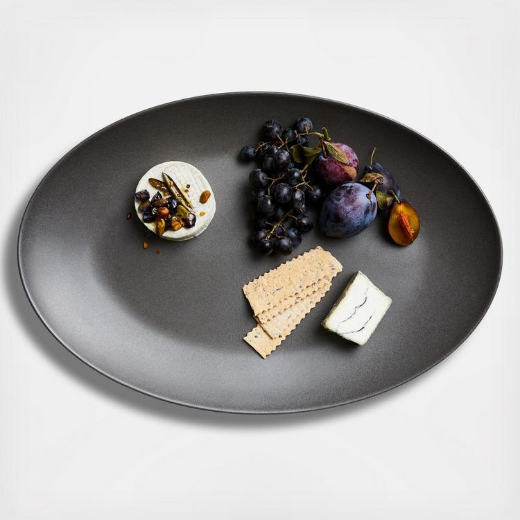 Wren Matte Dark Grey Dinner Plates, Set of 8 + Reviews | Crate & Barrel