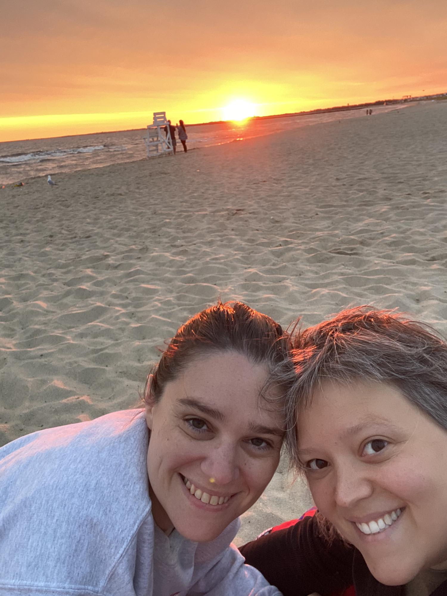 Sunrise on Lewes Beach in Delaware