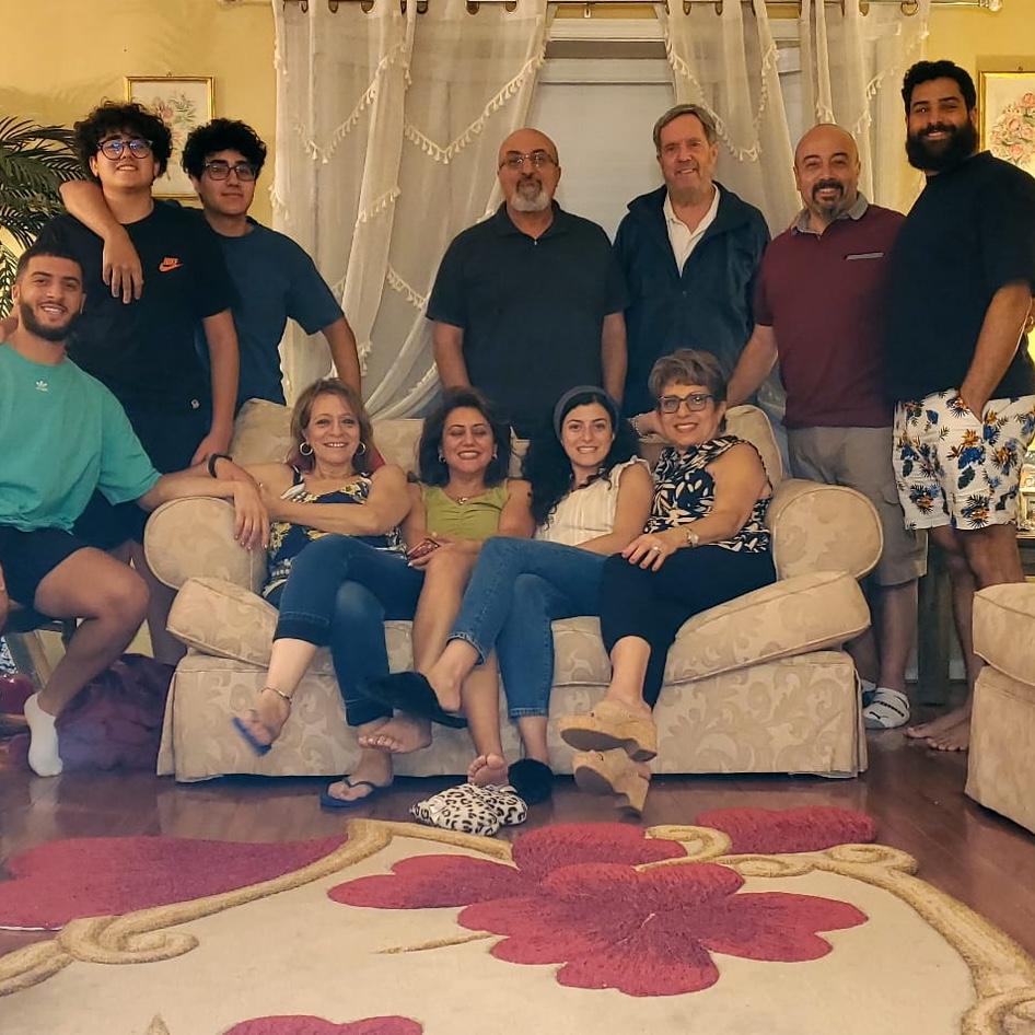 Hanging with Lena's family from Canada!