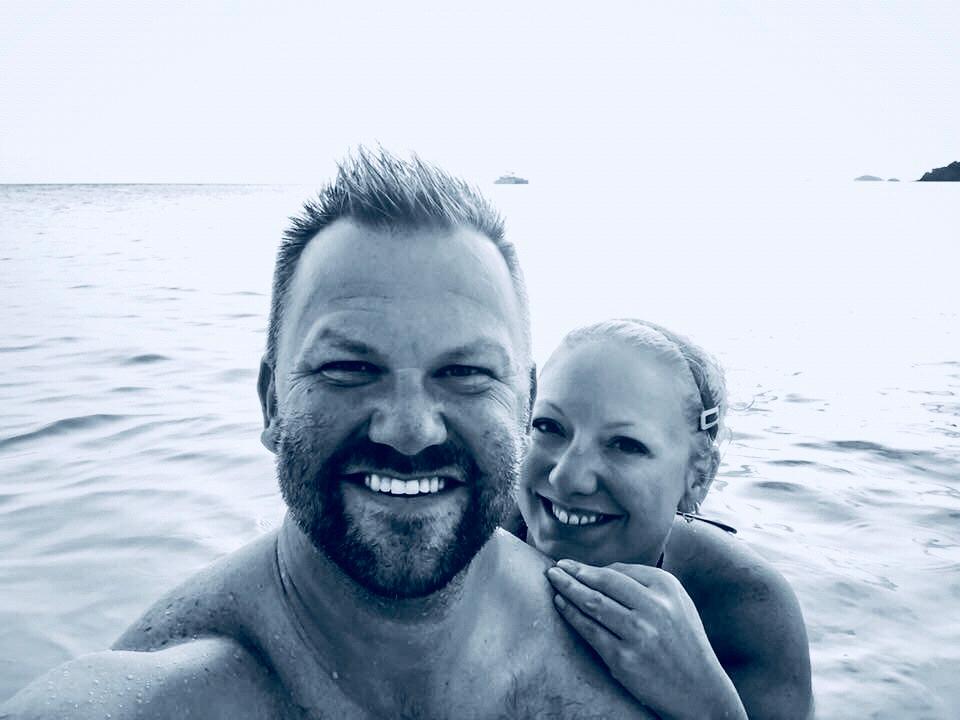 Sunset swim in Antigua!