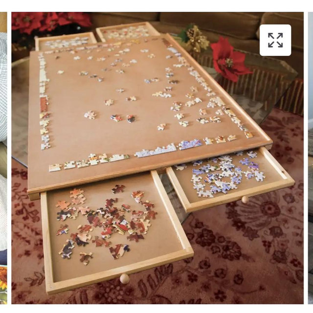 Wooden Puzzle Plateau