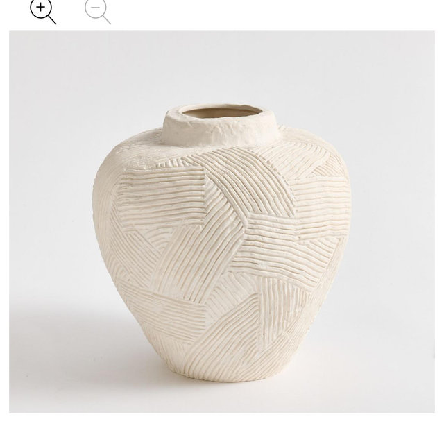Textured Earthenware Vase - Medium