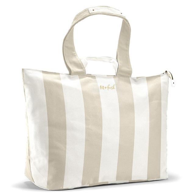 Fit & Fresh Large Beach Bag for Women - Extra Large Travel Tote With Pockets