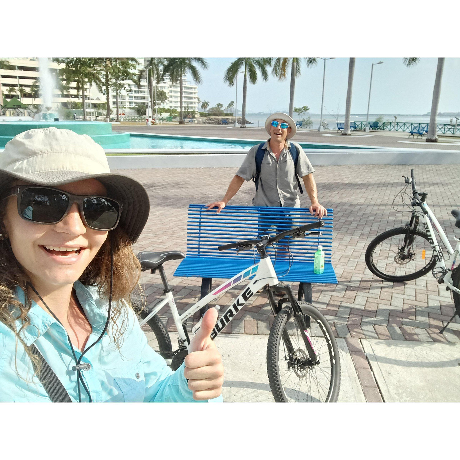 Biking the waterfront Panama City, Panama