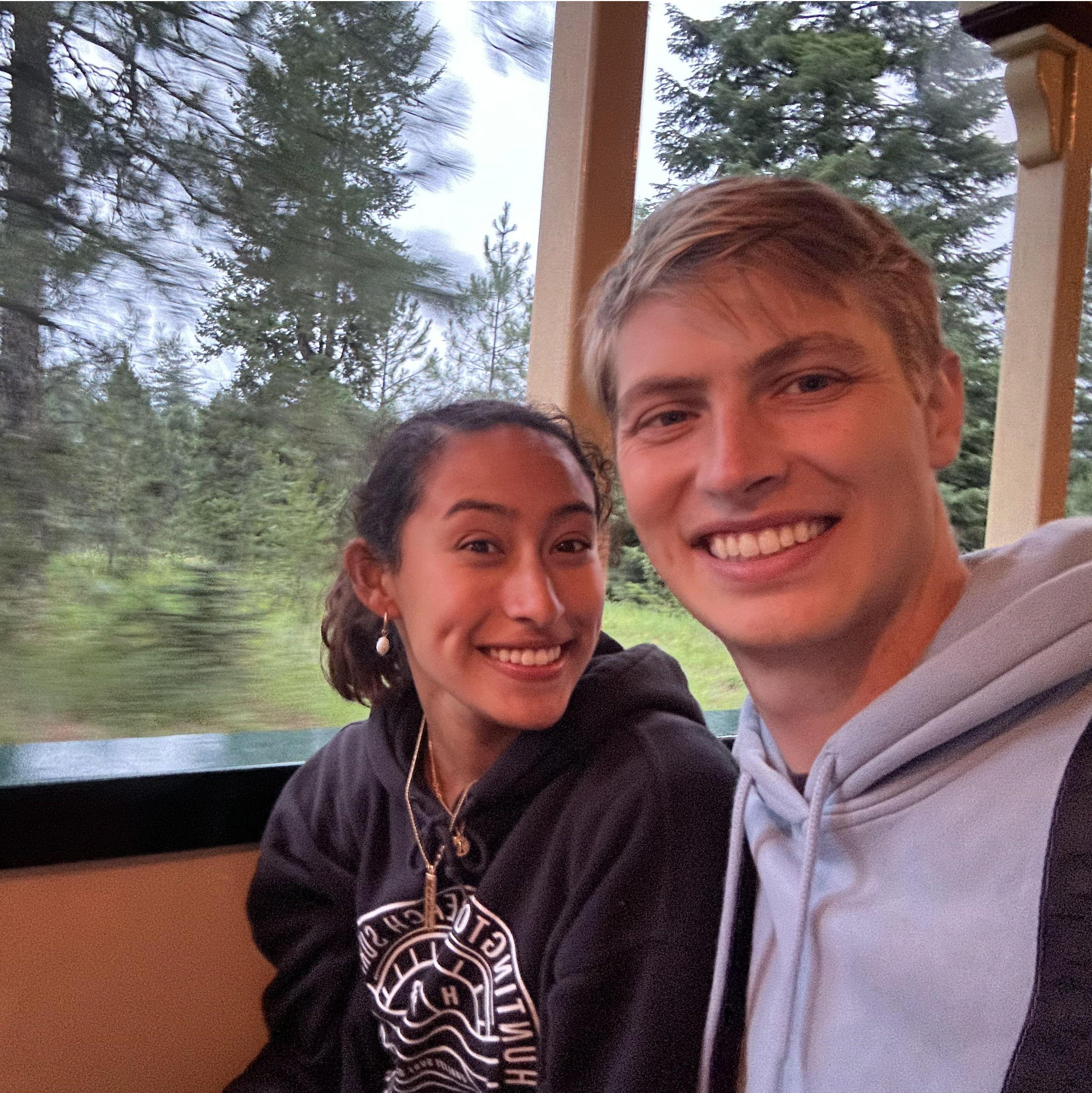 Our first train ride