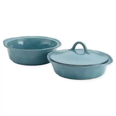 Rachael Ray™ Stoneware 3-Piece Covered Casseroles Set in Agave