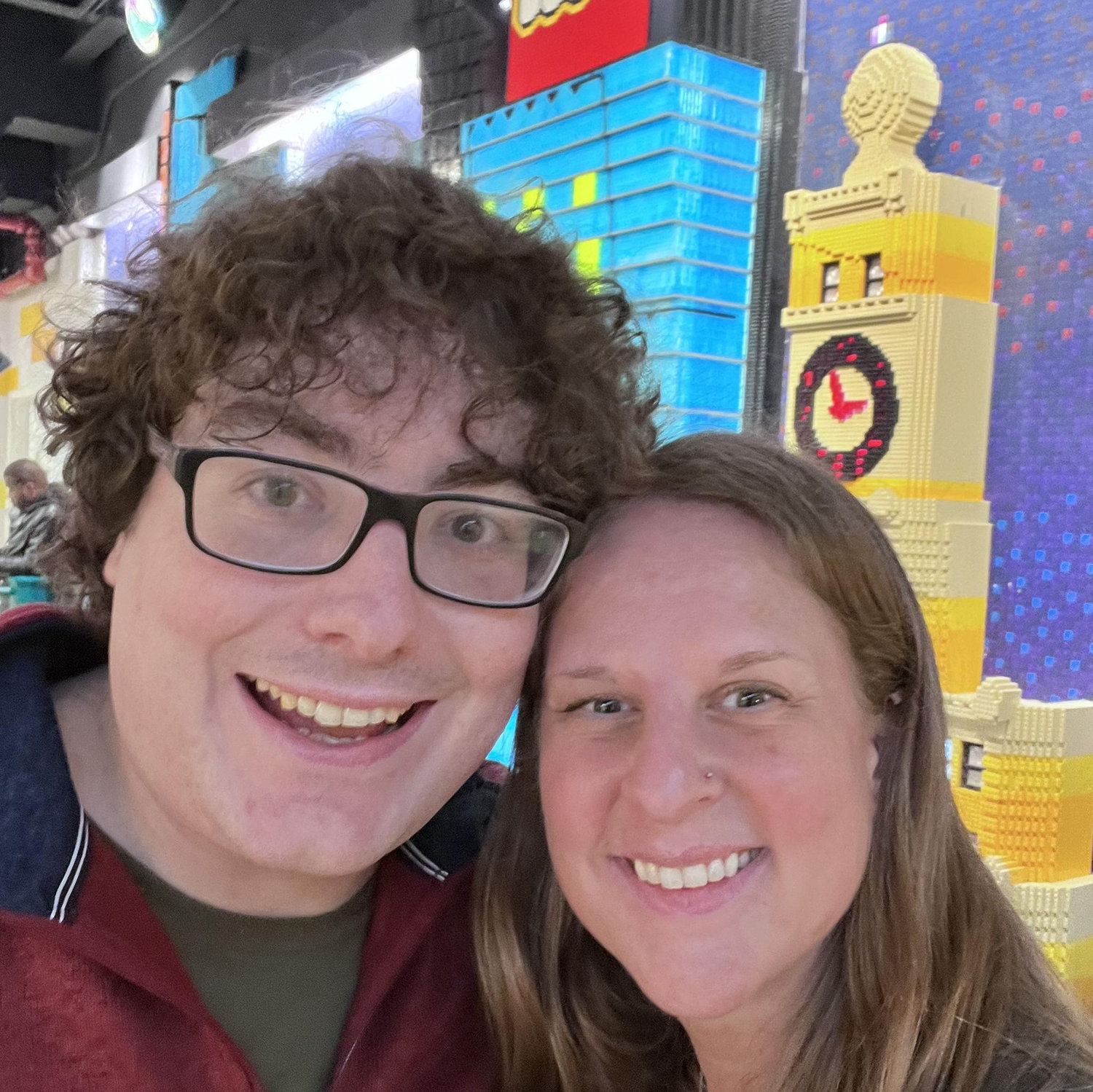 Our first trip to the Lego Store!