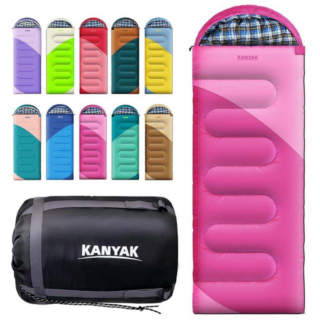 Camping Sleeping Bag, 32℉ Sleeping Bags for Adults Kids Teens Cold Weather Warm Sleeping Bag Winter for 3-4 Season Camping, Camping Gear Equipment, Traveling, and Outdoors