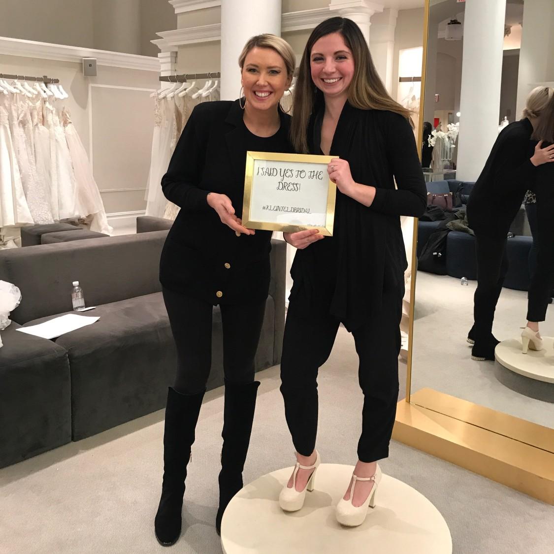 My second dream came true when shopping for my wedding dress. I said yes to the dress at Kleinfelds!!!