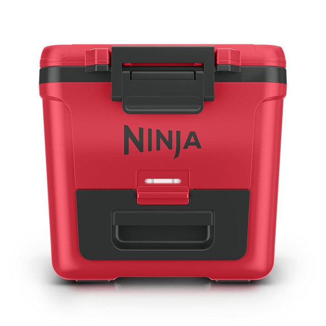 Ninja | FrostVault 30QT Cooler with Wheels | Insulated with Temp Dry Storage Drawer | Keeps Ice Cold for Days | for the Beach, Camping, Picnics & More | True Red | FB230RD1