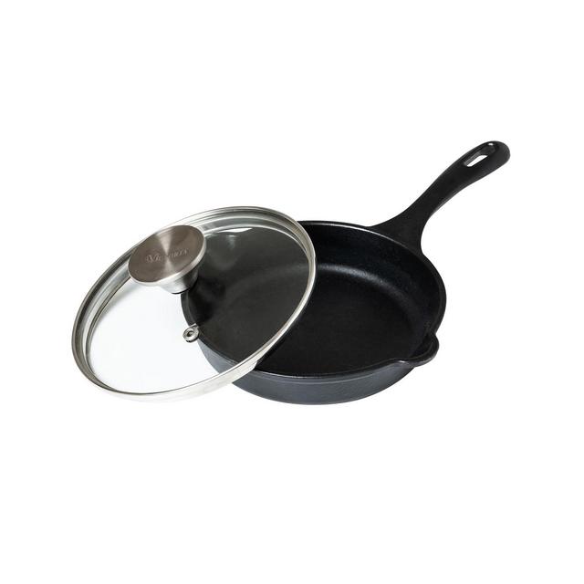 Victoria Glass Lid with Stainless Steel Knob for 6.5" Skillet