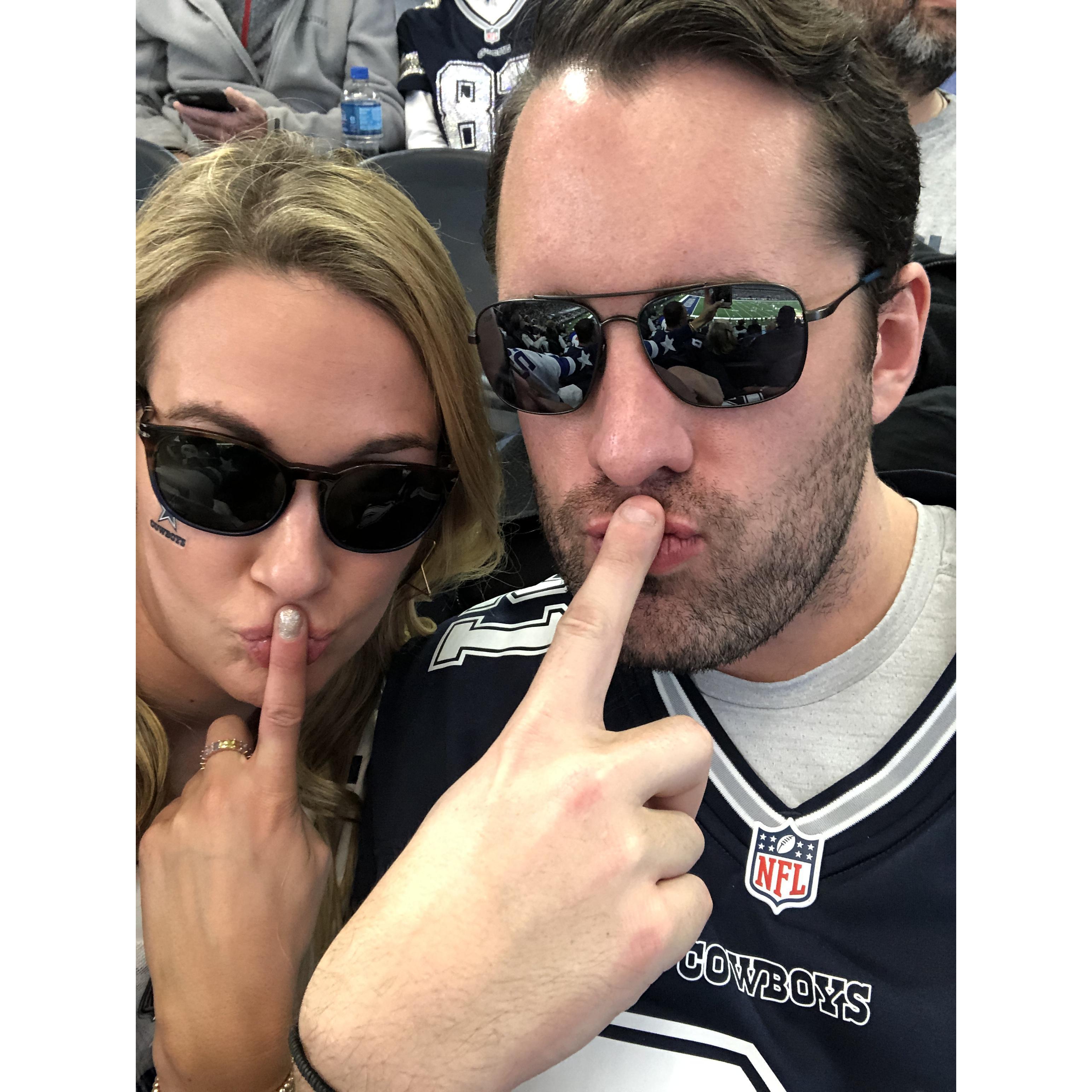 Cheering on the Cowboys!