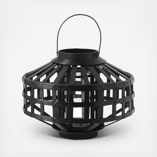 Bamboo Glass Lantern with Handle