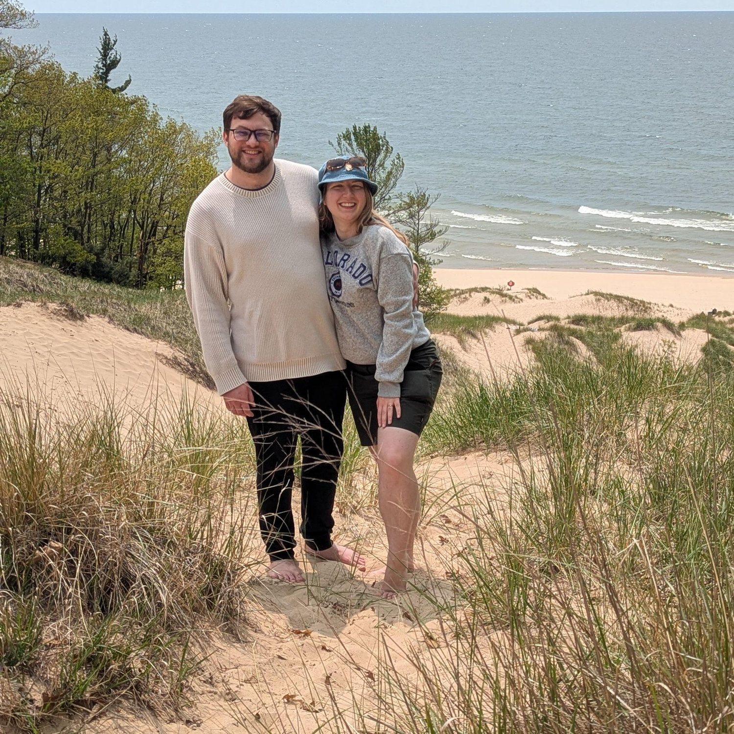 Climbing the Great Lakes sand dunes
