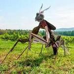 Explore the outdoor sculpture installation at Art In the Orchard