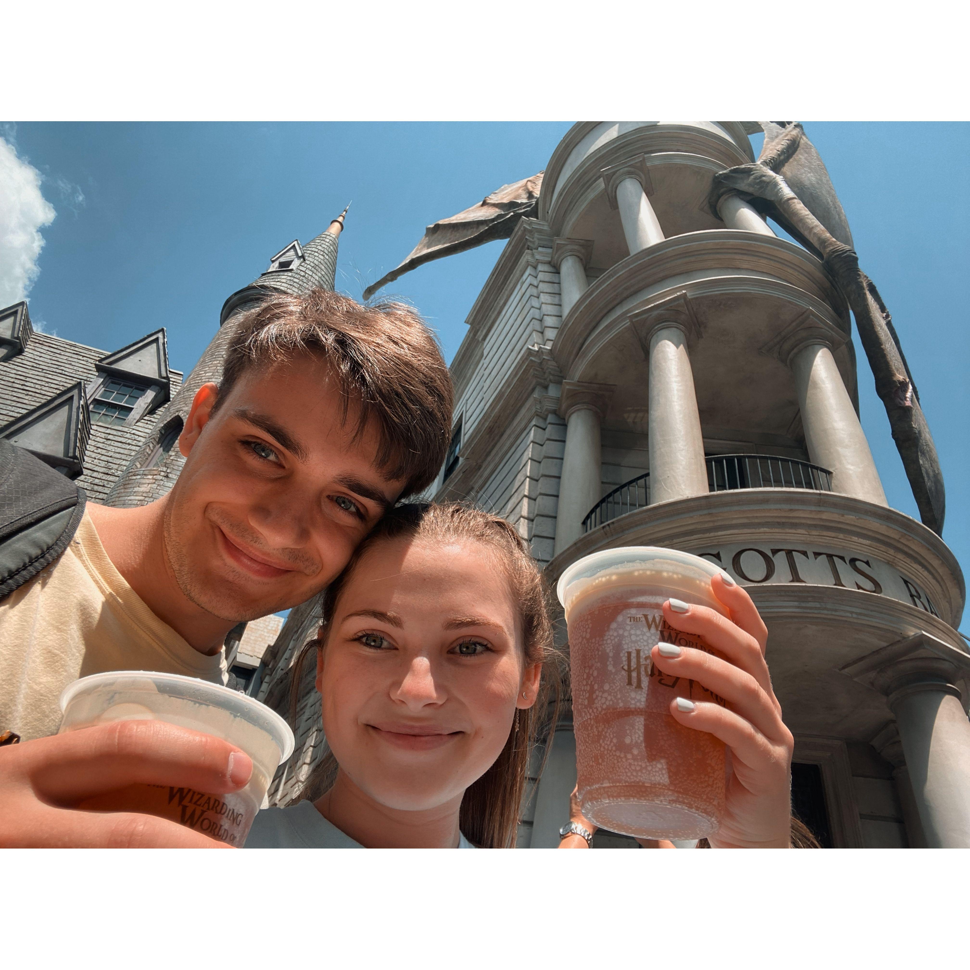 Butterbeer at Harry Potter World!