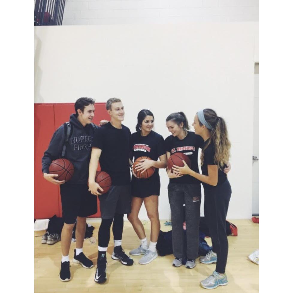 3-on-3 basketball tournament as sophomores in college